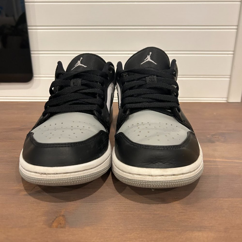 Nike Jordan 1 Low Shadow Toe Gray/Black Size Mens 8.5